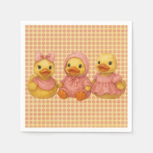 Anka-trio i Rosa Pappersservett