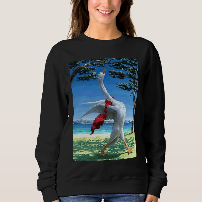 Anka tuta gås morgonrutin t shirt (Framsida)
