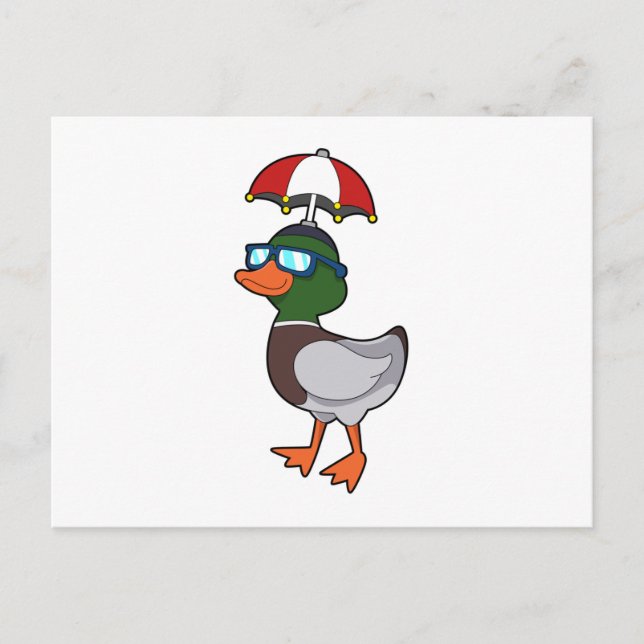 Anka vid återställande med paraply.PNG Vykort (Framsida)
