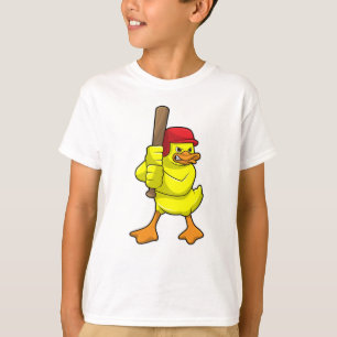 Anka vid Baseball med Baseball fladdermus & Cap T Shirt