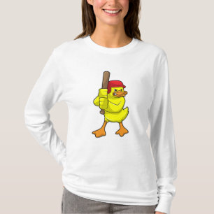 Anka vid Baseball med Baseball fladdermus & Cap T Shirt