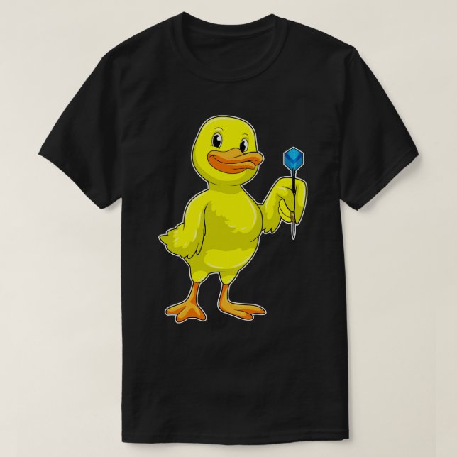 Anka vid Darts med Dart T Shirt (Design framsida)