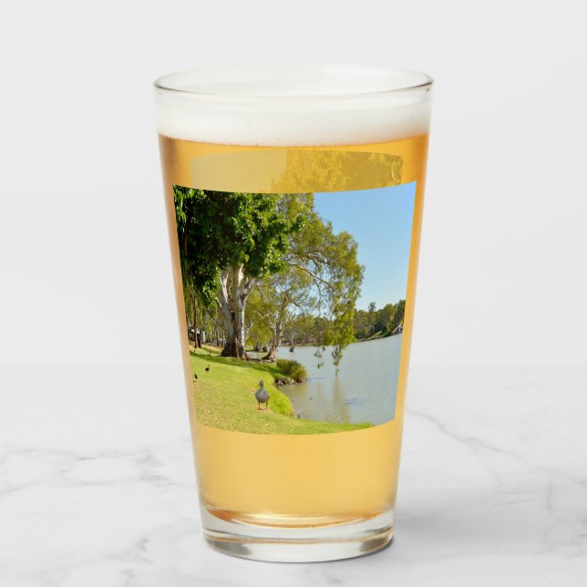 Anka vid floden Murray Australia, Glaskopp (Framsida fylld)