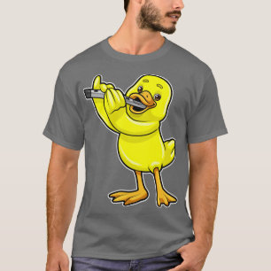 Anka vid Music med Flute T Shirt