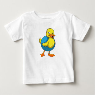 Anka vid simning med Simma ring T Shirt