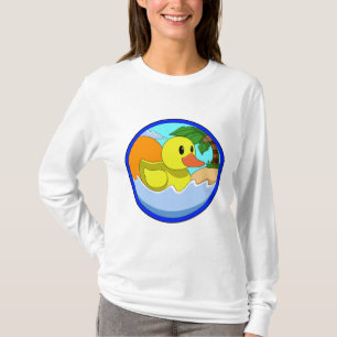 Anka vid stranden med Handflatan träd.PNG T Shirt