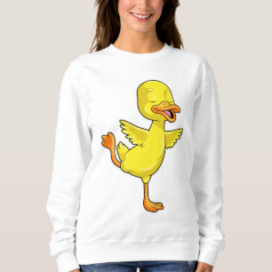 Anka vid Yoga Fitness på en Leg T Shirt