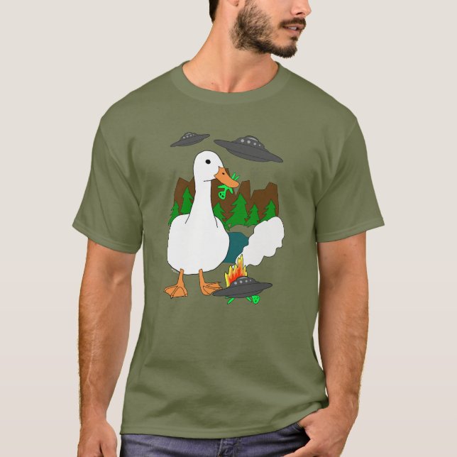 Anka vs. Utomjordingar T Shirt (Framsida)