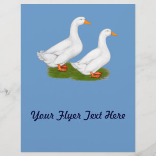 Anka: White Pekins Reklamblad