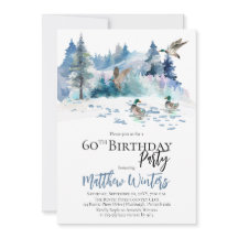 Anka Woodland Forest Nature 60:e Födelsedagsfesten