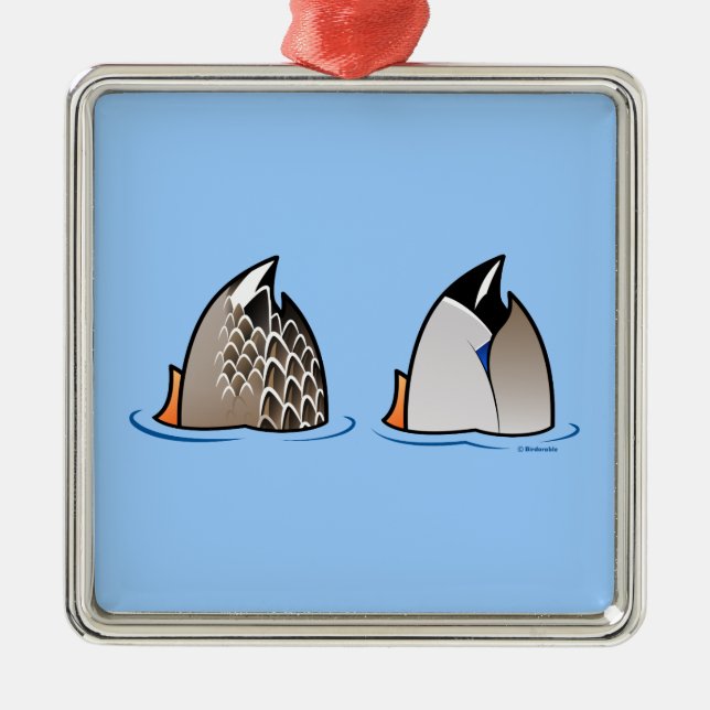 Ankaändor Julgransprydnad Metall (Framsidan)