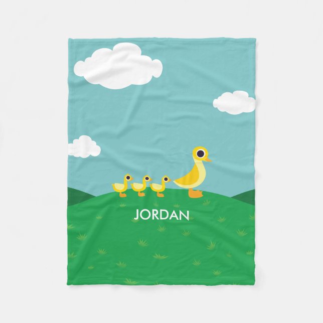 Ankafamiljen Fleecefilt (Framsidan)