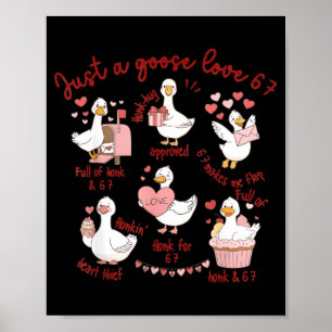 Ankälskling 67 Gås Valentine Älskare Rolig Alla Hj Poster