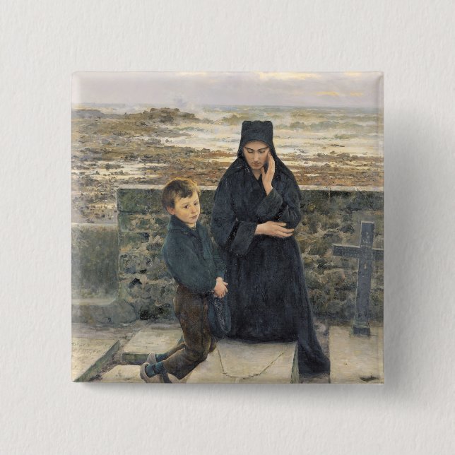 Änkan av Ilen de Sein, 1880 Knapp (Framsida)