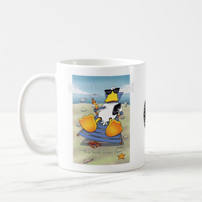 Ankan stoppar här kaffemugg (Vänster)
