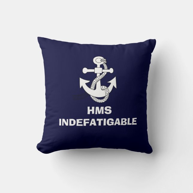 Ankar design, HMS INDEFATIGABLE Kudde (Framsida)