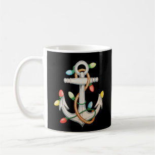 Ankar jul Xmas ljus segling kryssningsbåt Kaffemugg