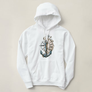 Ankar Kompass Ur Gammal Sjöfartstatuering Design T Shirt