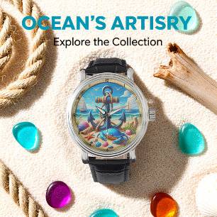 Ankar Krabb Strand Marin Armbandsur
