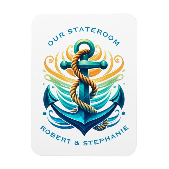 Ankar Kryssningsfartyg Stateroom Magnet (Vertikal)