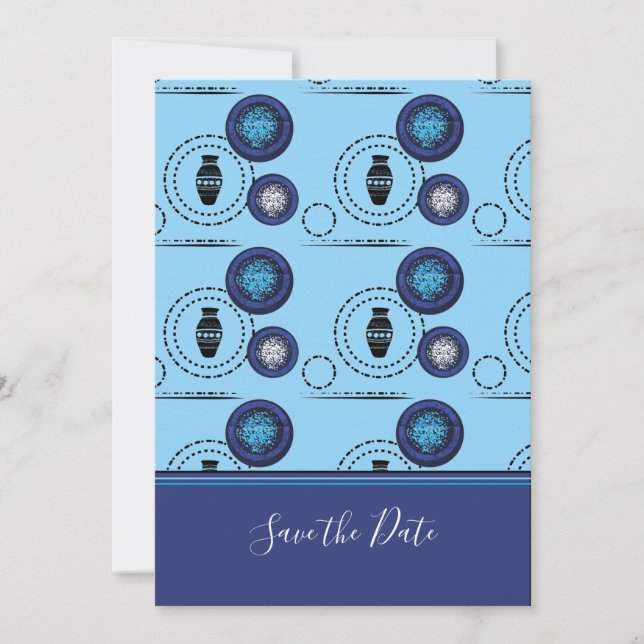 Ankara Fabric-inbjudan till Gorgous African Print  Inbjudningar (Framsida)