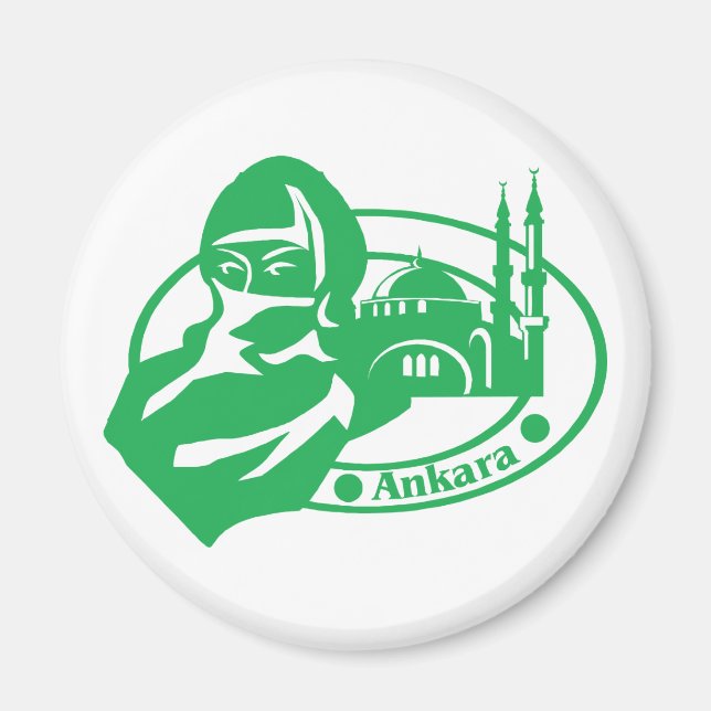 Ankara Frimärke Magnet (Framsidan)