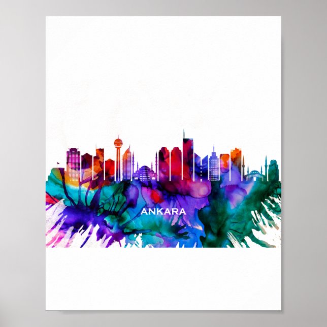 Ankara Skyline Poster (Framsidan)
