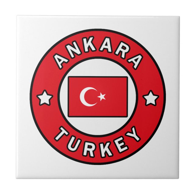 Ankara Turkiet Kakelplatta (Framsidan)