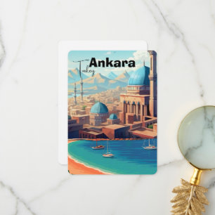 Ankara Turkiet väggkonst - Turkiet, Ankara tryck,  Tack Kort