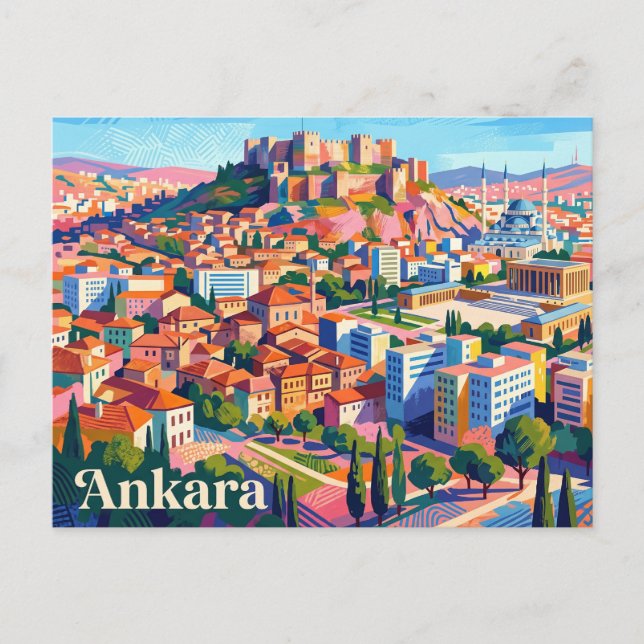 Ankara Turkiet Vykort (Framsida)