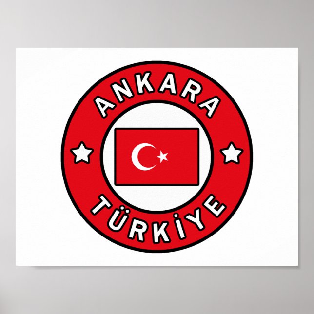Ankara Türkiye Poster (Framsidan)