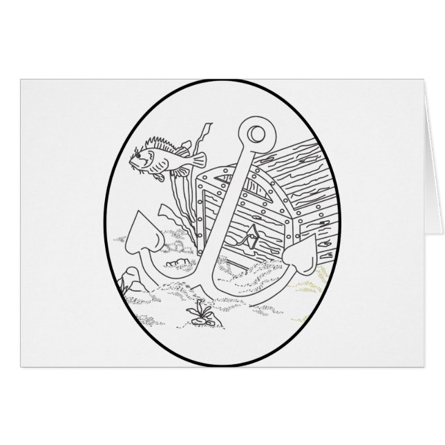 ankare hälsningskort (Framsidan Horizontal)