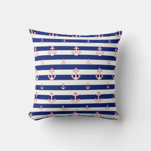 Ankarer på Rand Nautical Decor Kudde