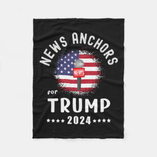 Ankares for Trump 2024 American Flagga Vote Trump Fleecefilt