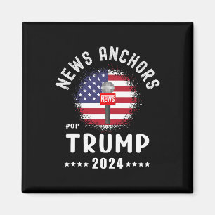 Ankares for Trump 2024 American Flagga Vote Trump Magnet