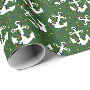 Ankares med Ljus Nautical på jul Presentpapper