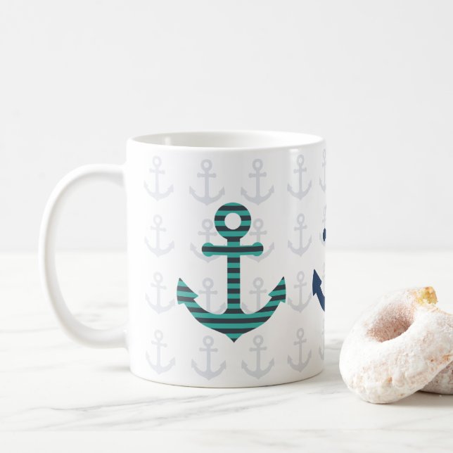 Ankarna iväg! kaffemugg (Med munk)