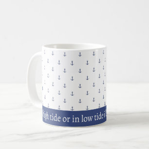 Ankarna ute strand kaffemugg