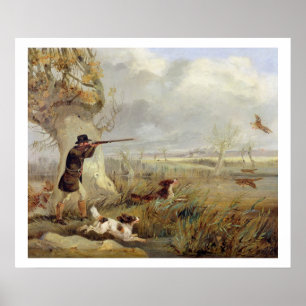 Ankaskytte (olja på kanfas) poster