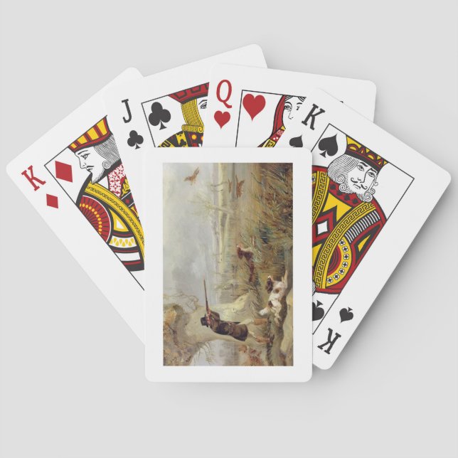 Ankaskytte (olja på kanfas) spelkort (Baksidan)