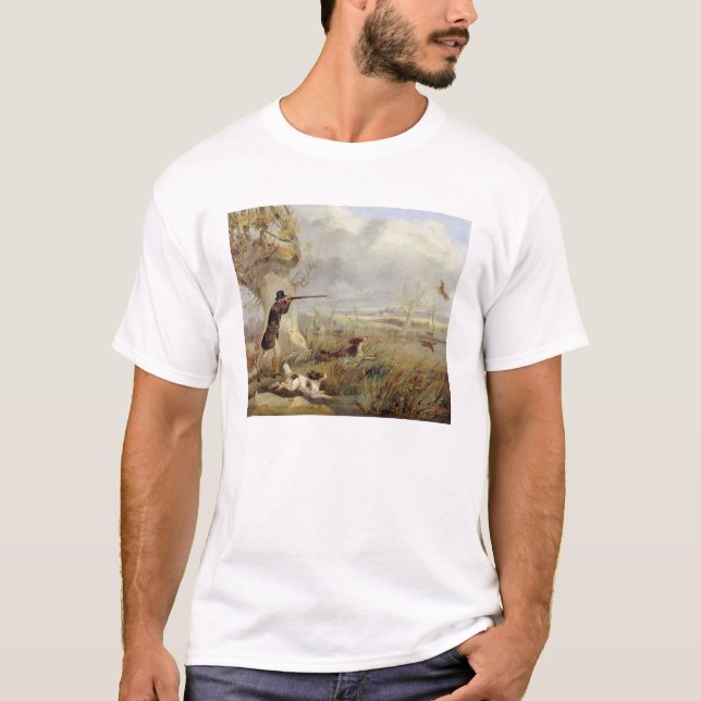 Ankaskytte (olja på kanfas) tee (Framsida)