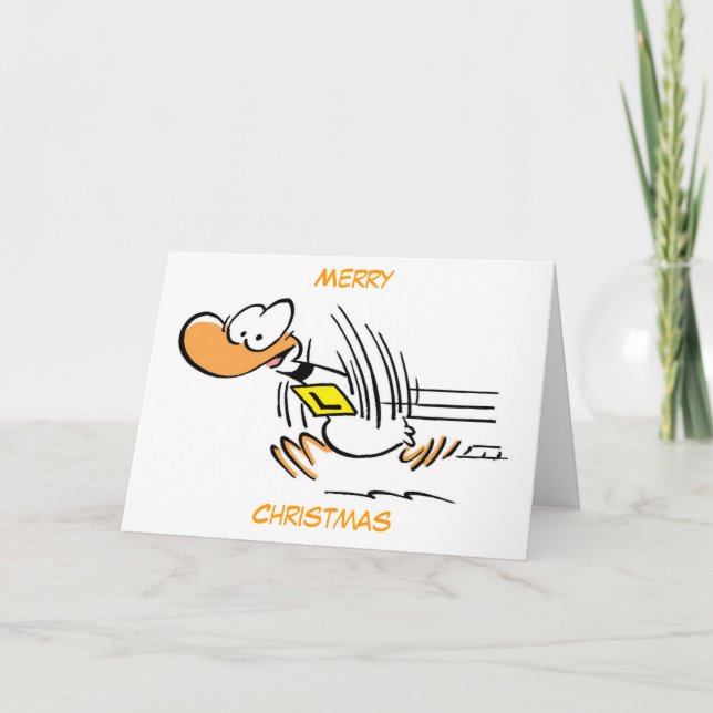 Ankatecknadgod jul helgkort (Framsida)