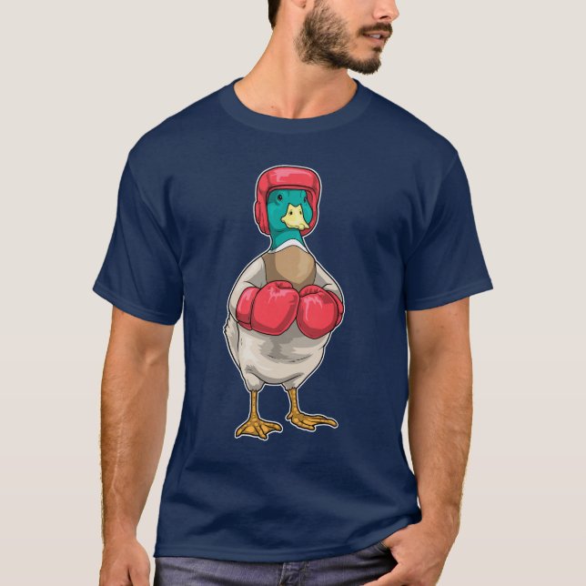 Ankboxare Boxningshandskor Boxning T Shirt (Framsida)
