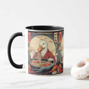 Ankdamens älskare Japansk stil Ramen för Japanofil Mugg