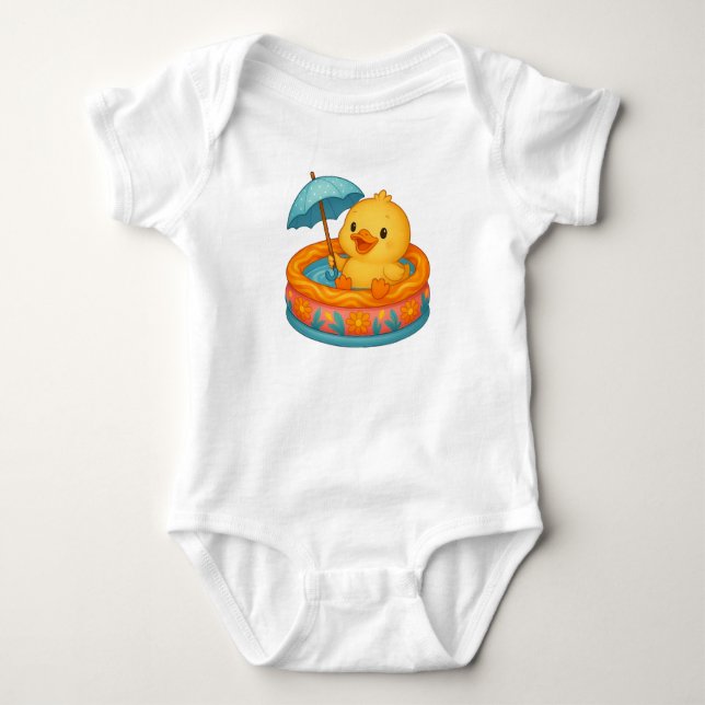 Ankdammsbadtid Baby Bodysuit T Shirt (Framsida)