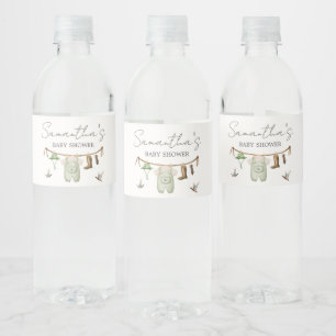 Ankdjakt Baby Shower Vattenflaskor Etikett