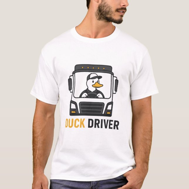 Ankdriver – Rolig Ankdrivande Puns T Shirt (Framsida)