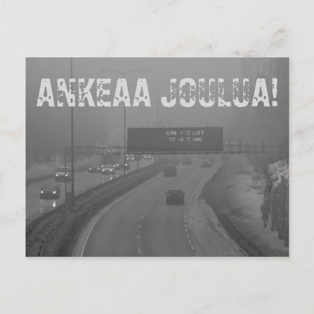 Ankeaa joulua joulukortti vykort (Framsida)