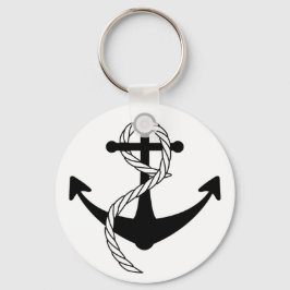 Anker schwarz weiss nyckelring