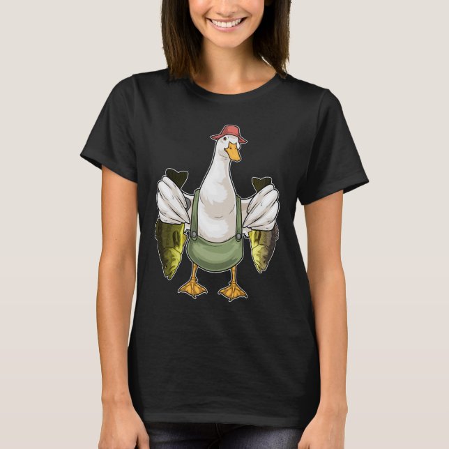 Ankfiskare Fisk Fiske T Shirt (Framsida)